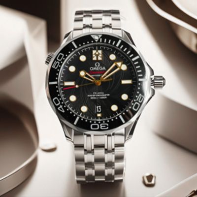 OMEGA Seamaster Omega Replica Watch James Bond Limited Edition Diver 300m Balck Ceramic Bezel Watch
